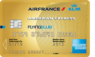 Carte AIR FRANCE KLM AMERICAN EXPRESS GOLD